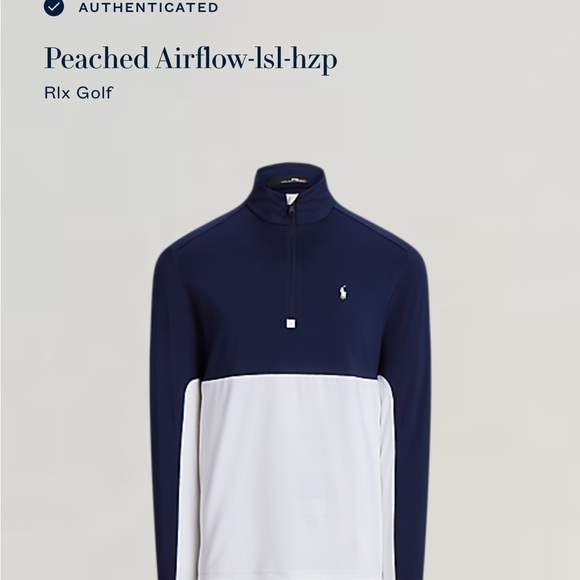 Ralph Lauren RLX Navy and White Peached Airflow-lsl-hzp Jacket - Picture 1 of 6